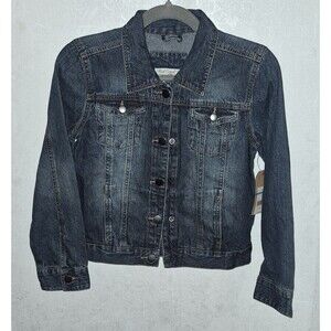 NWT Girls Red Camel Denim Jean Jacket